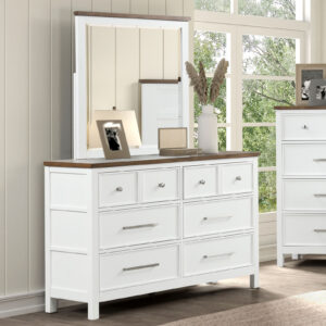 Dresser, White/Dark Brown