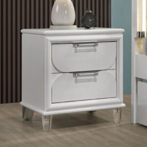 Nightstand, Pearl White