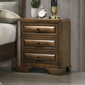Nightstand, Brown/Light Gray