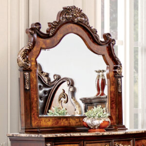 Mirror, Dark Cherry/Oak