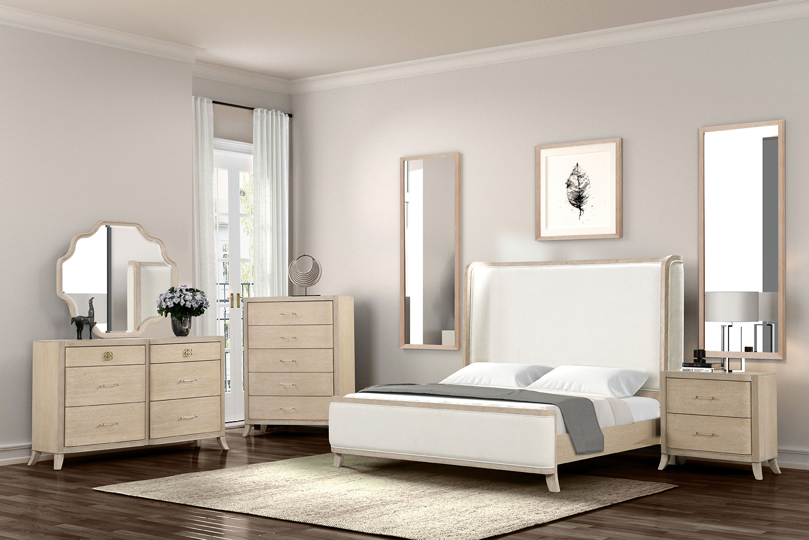 E.King Side Rails Footboard & Slats
