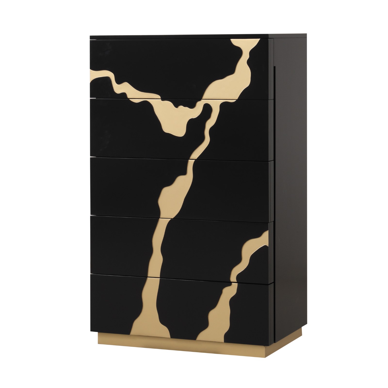 Queen Headboard w/ Gold-Trim Pattern
