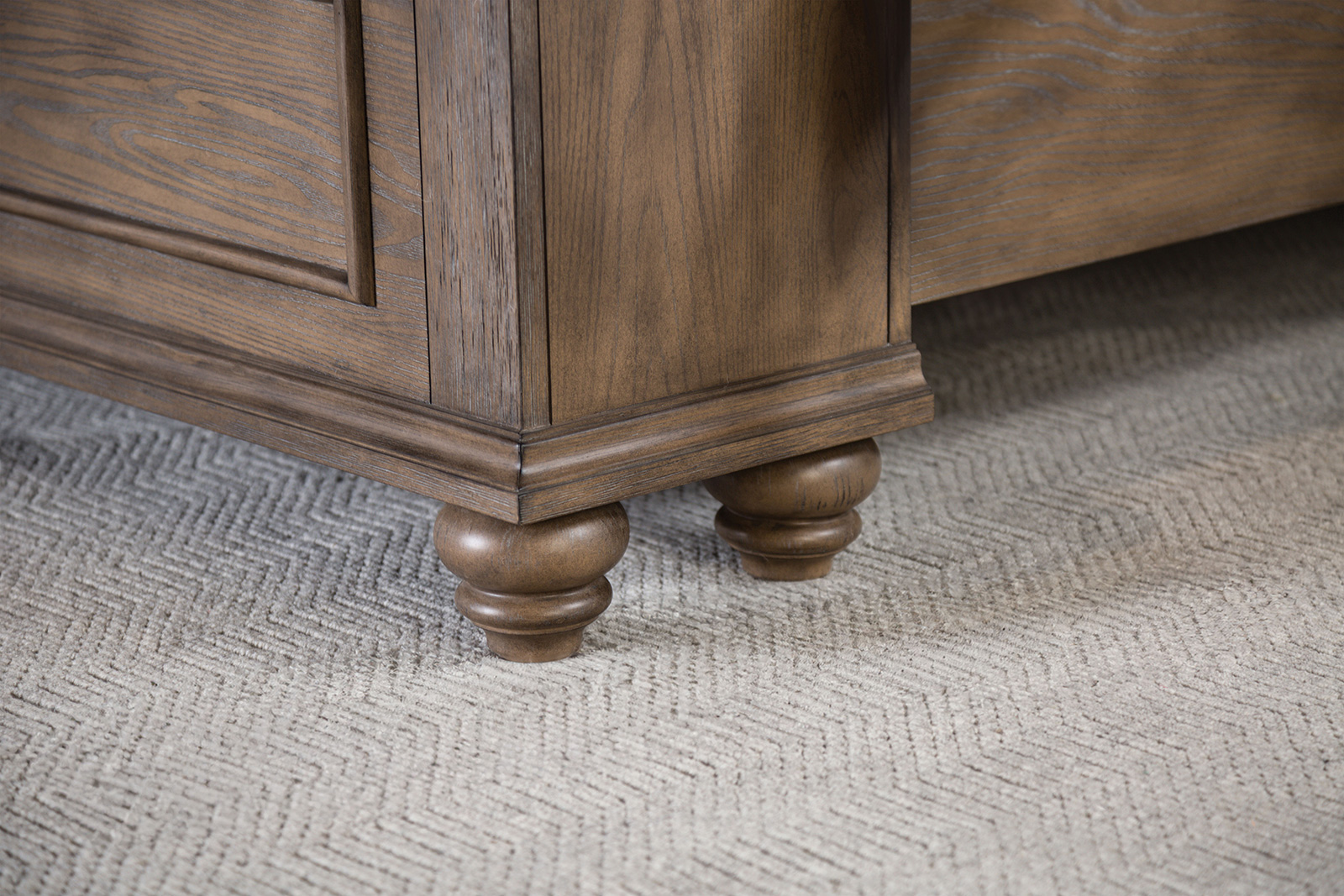 Queen Panel Bed Storage Fb (K/D Leg)