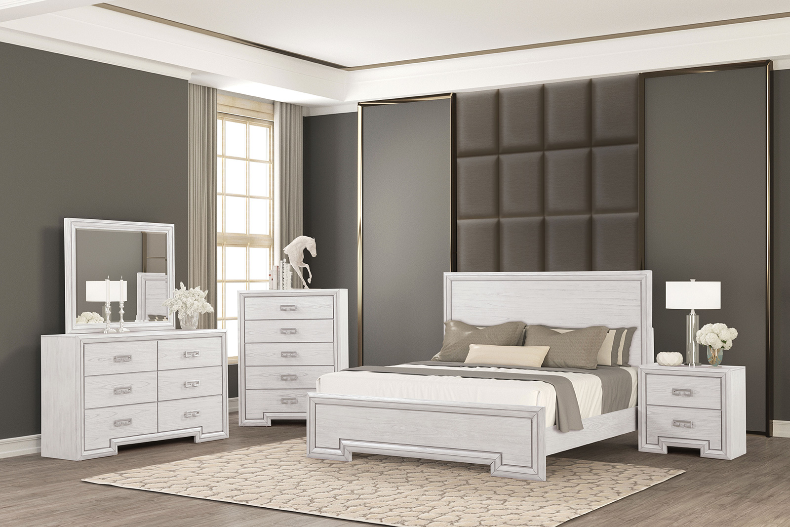 4 Pc. Queen Bedroom Set w/ 2NS