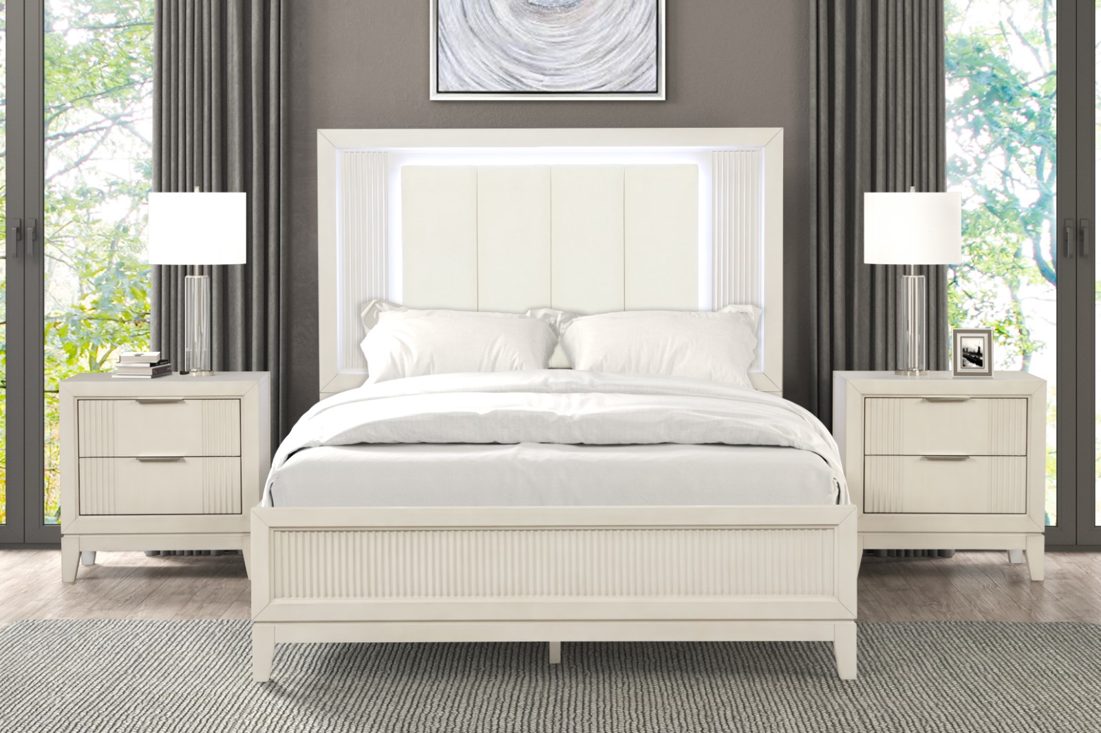 4 Pc. Queen Bedroom Set w/ Chest