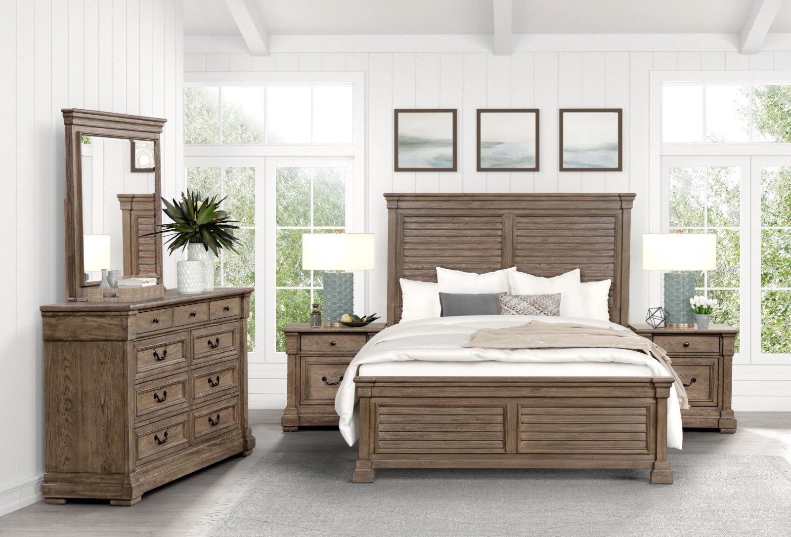 4 Pc. Queen Bedroom Set w/ Chest
