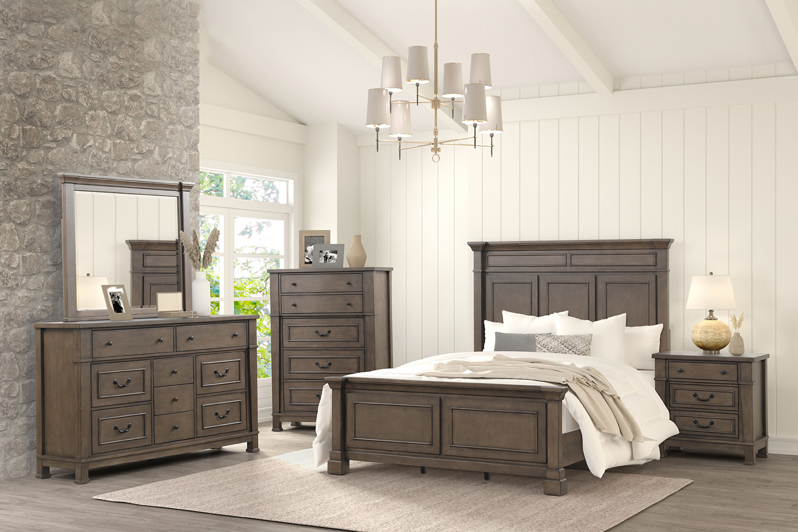 4 Pc. Queen Bedroom Set w/ 2NS