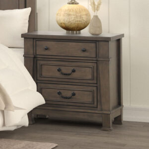 Nightstand W/ USB, Dark Walnut