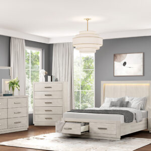 King Storage Footboard + Slats + Drawers