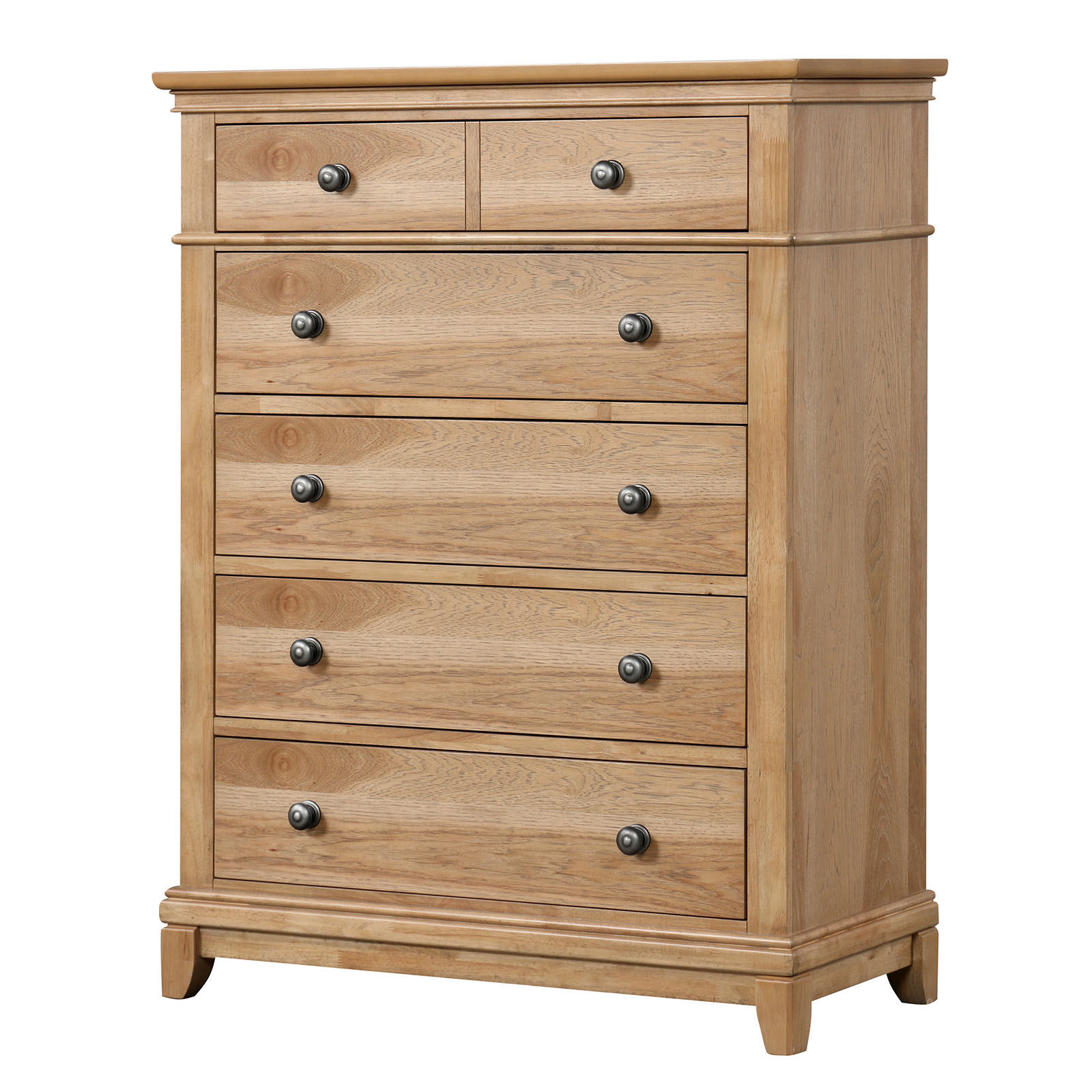 Twin Bed, Natural Oak