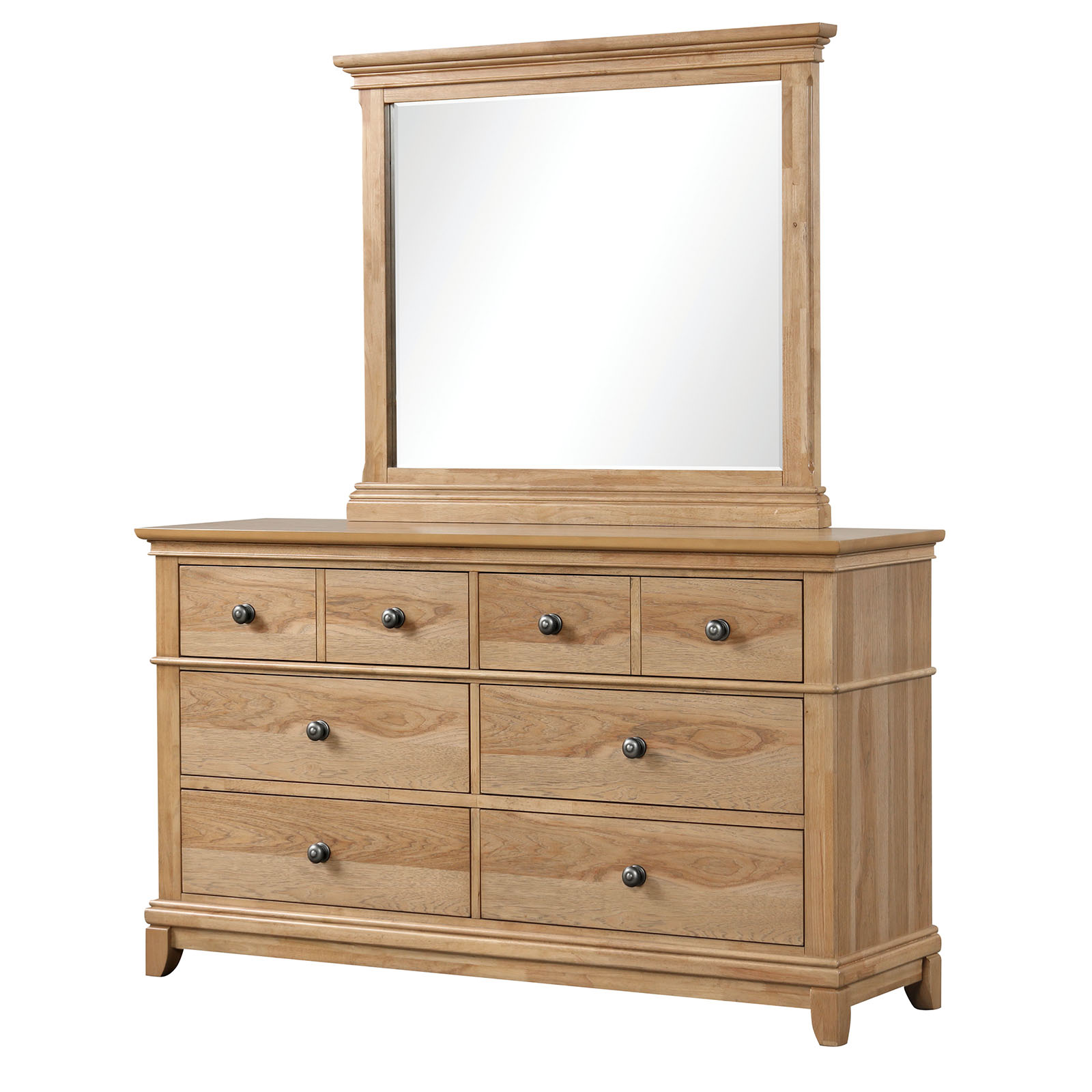 Twin Bed, Natural Oak