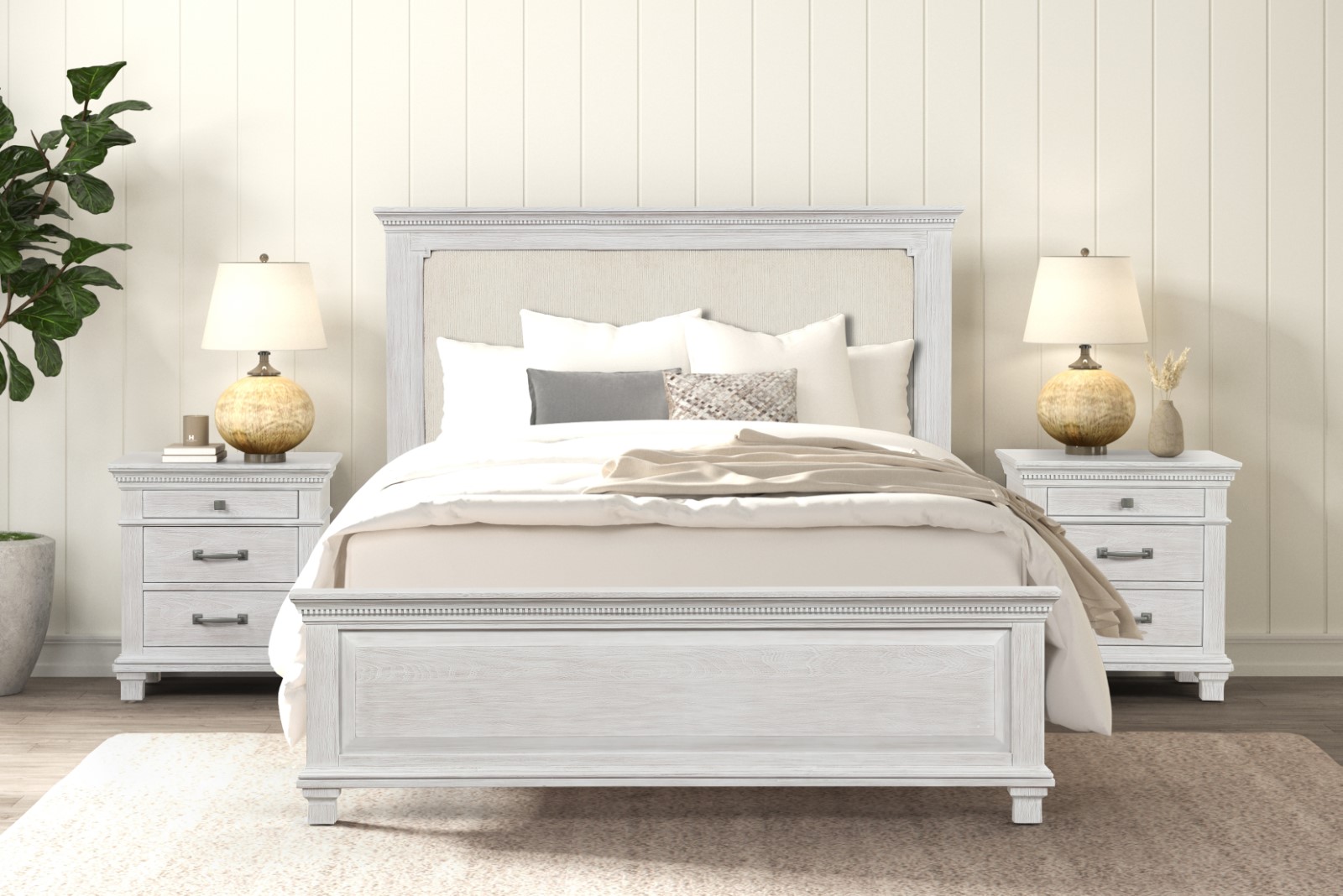 4 Pc. Queen Bedroom Set w/ Chest