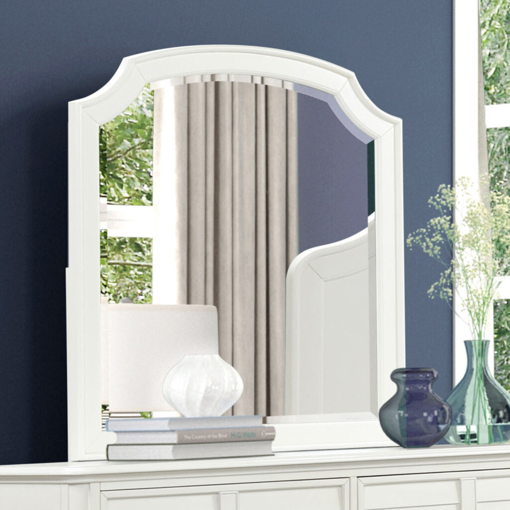 Whitehaven Mirror, Antique White