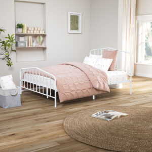 Full Metal Bed, White