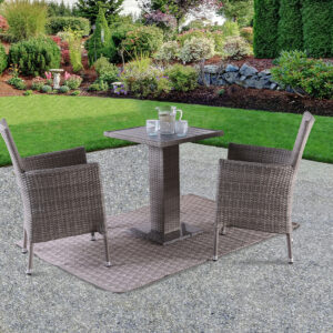 Outdoor Bistro Dining Table, Gray (Box 1 of 2)