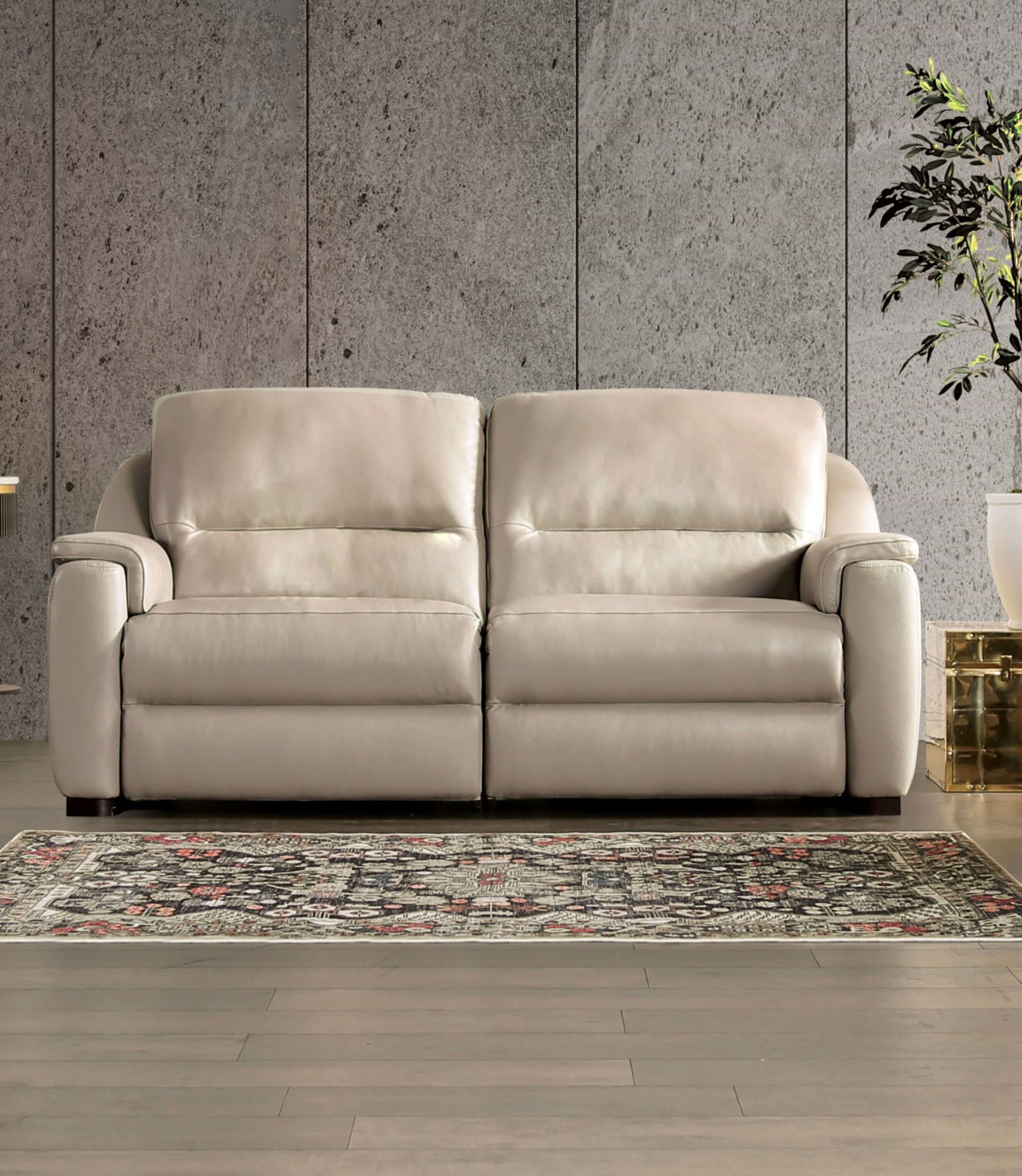 Power Loveseat, Taupe