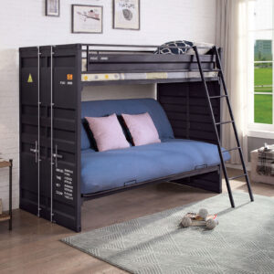 Twin Bunk Bed w/ Futon Base - HB, FB