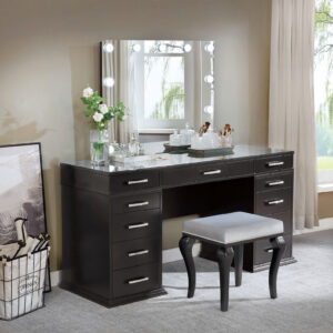 Vanity w/ Stool, Gray