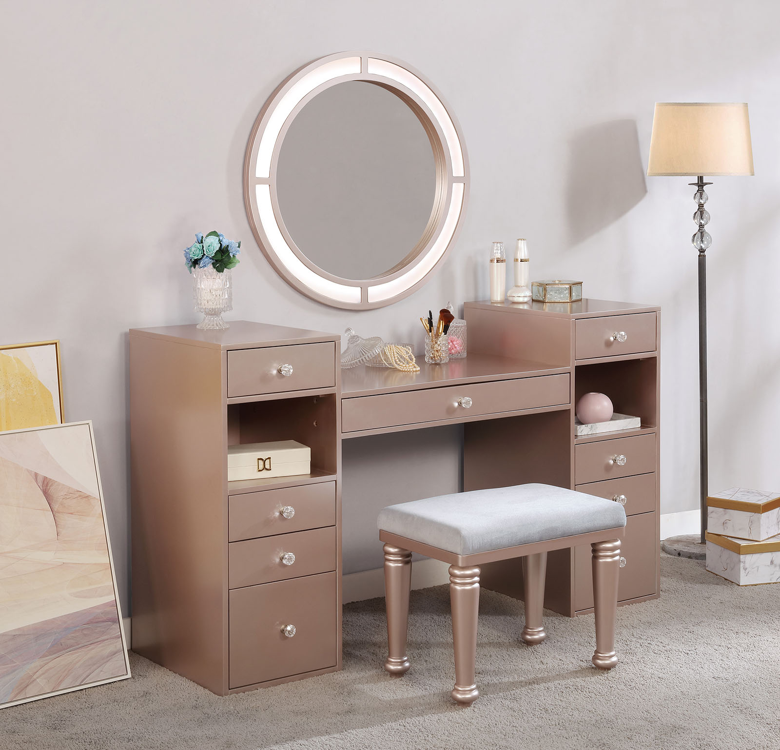 Vanity Set - Vanity Table Left Cabinet