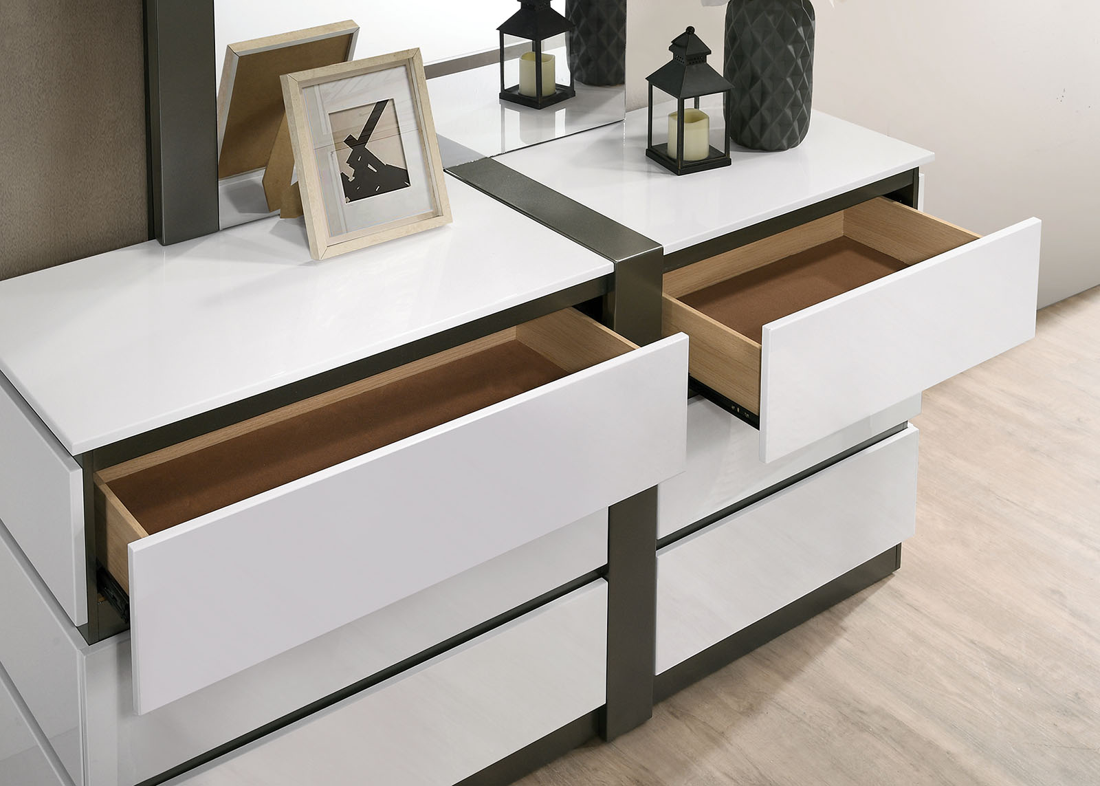 Cal.King Bed Rails, 5pcs Slats+6pcs concealed panels