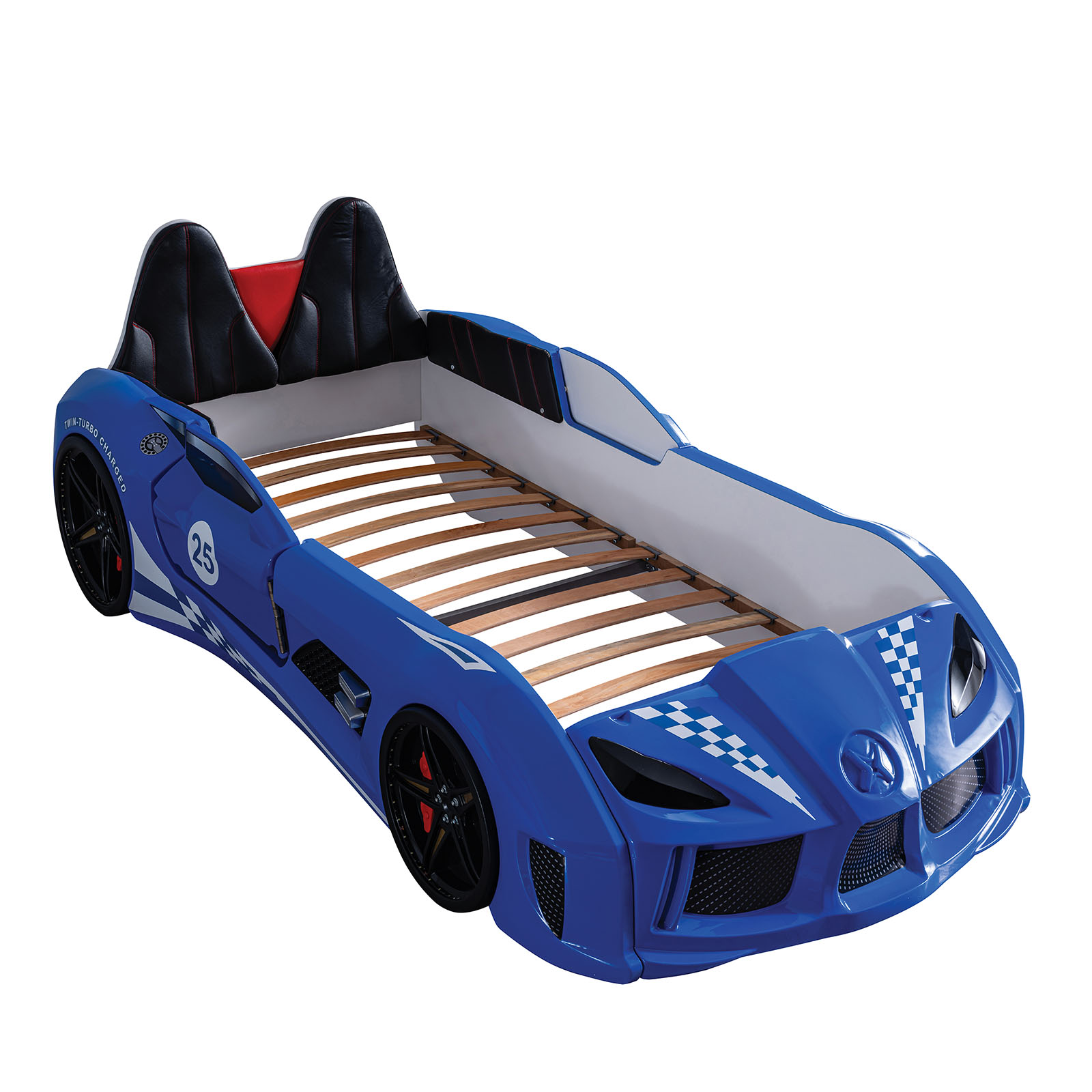 Twin Car Bed, Blue