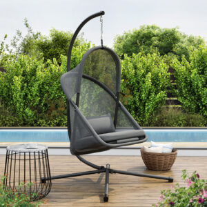 Swing Chair w/ Stand, Dark Gray