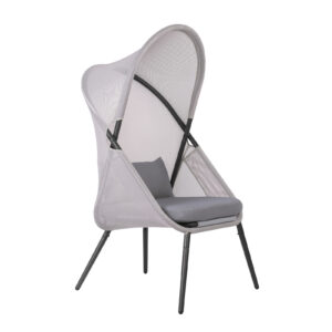 Foldable Chair, Light Gray