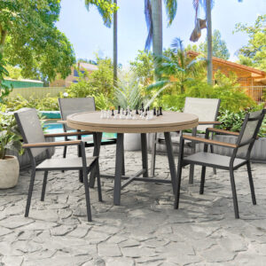 4 Pc. Game Table Set w/ 4 Stacking Chairs