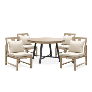 4 Pc. Game Table Set w/ 4 Armless Chairs
