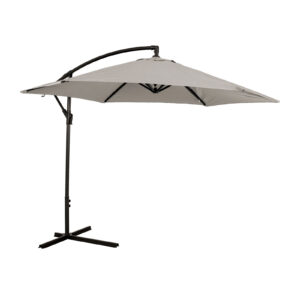 Cantilever Umbrella w/ LED, Canvas Stone