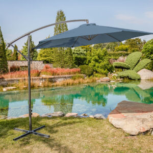 Cantilever Umbrella w/ LED, Light Sapphire