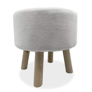 Footstool (2/CTN), White/Natural