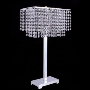 Table Lamp, Hanging Crystal