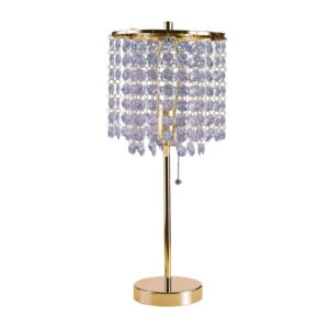 Table Lamp, Hanging Crystal
