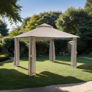 11' Outdoor Umbrella, Blue + Base