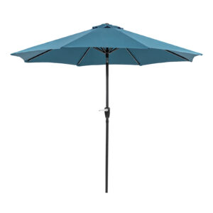 9' Outdoor Umbrella w/ Auto Tilt, Blue