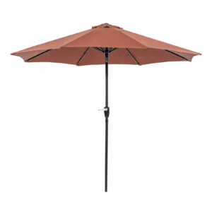 9' Outdoor Umbrella w/ Auto Tilt, Red