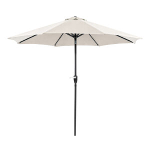 9' Outdoor Umbrella w/ Auto Tilt, Beige