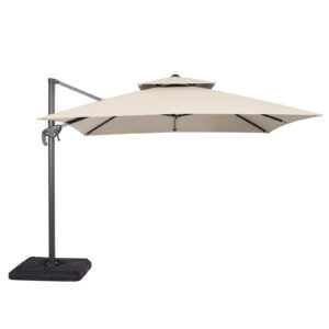 10' Square Umbrella, Double Top, Tan