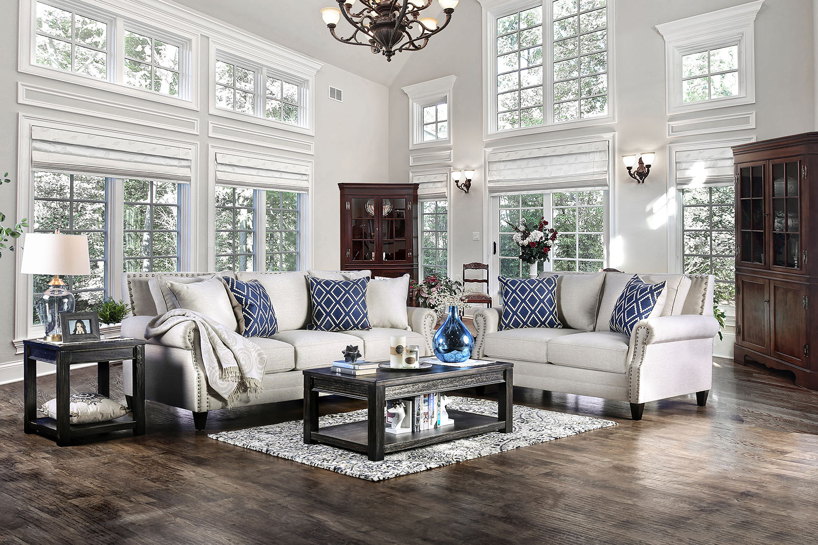 Giovanni Loveseat, Beige - Image 7