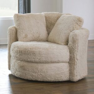 Swivel Chair, Cream/Beige