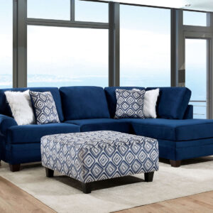 Sectional, Navy