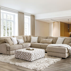 RAF Chaise Sectional, Oatmeal