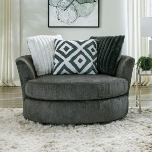 Swivel Chair, Gun Metal