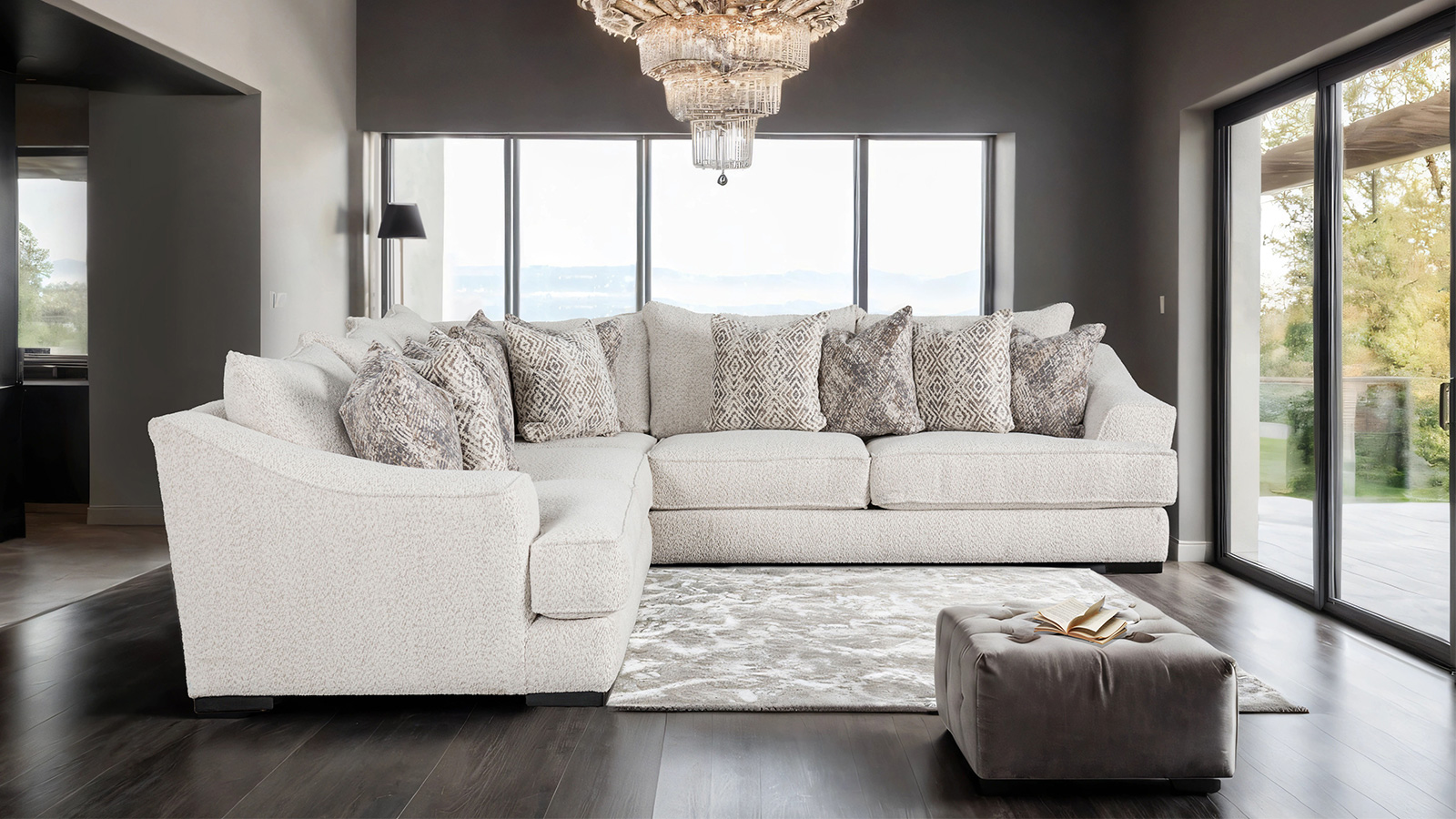 Sectional, Off-White