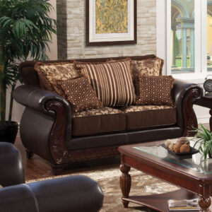 Loveseat, Dark Brown