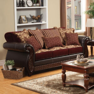 Sofa, Burgundy