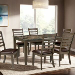 6 Pc. Dining Table Set, Brown