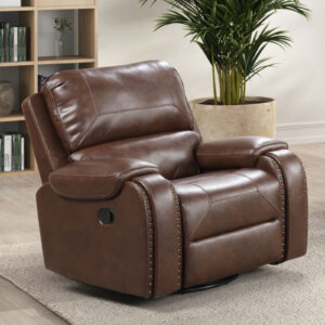 Glider + Swivel Recliner, Brown