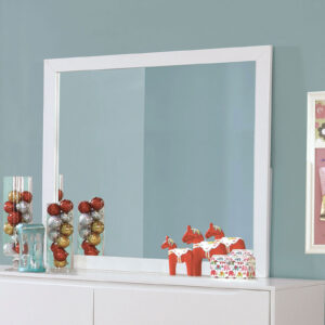 Rectangular Mirror, White